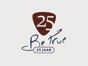 Logo Be True 25 jaar